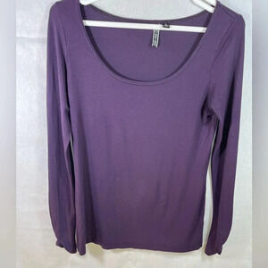 Purple long sleeve top